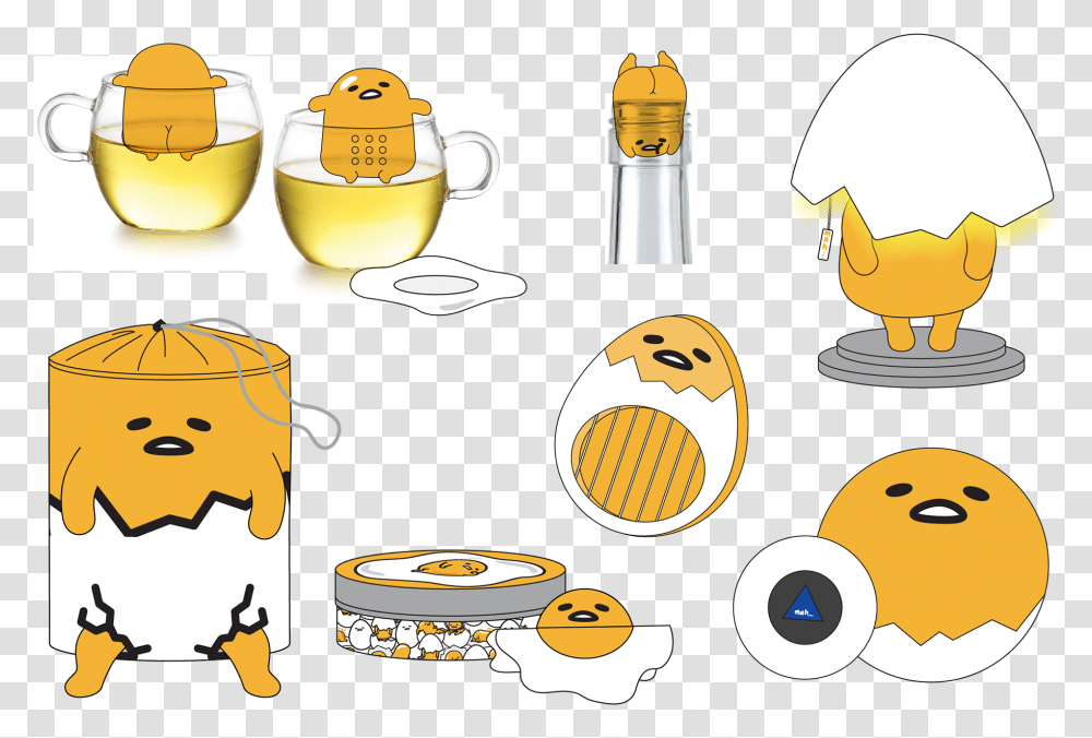 I Designed This Collection Of Gudetama Items For Specialty, Antelope, Beverage, Jar, Plant Transparent Png