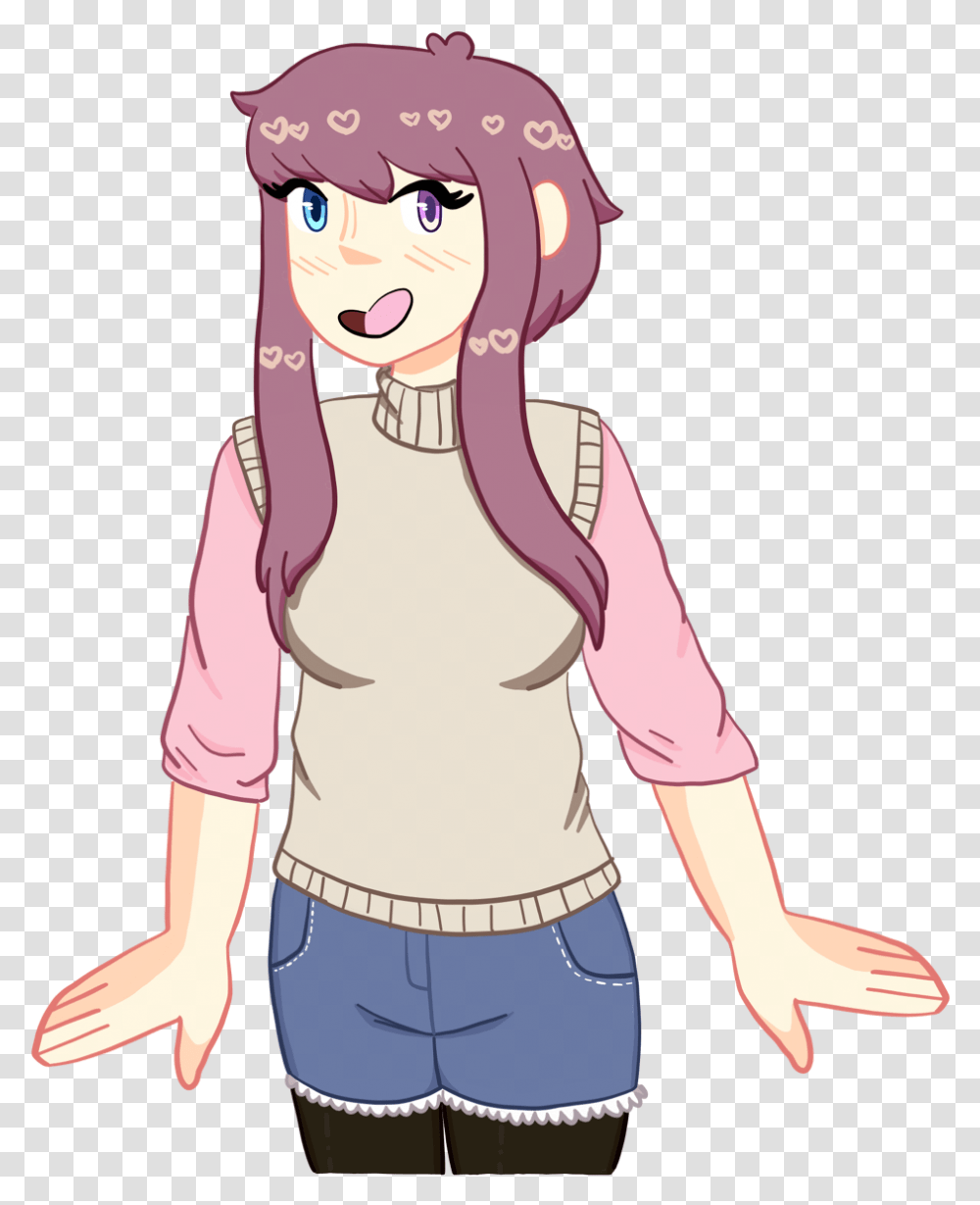 I Did Ddlc Fusions The First One Is Sayori Yuri And Ddlc Natsuki And Yuri Fusion, Person, Female, Arm, Girl Transparent Png