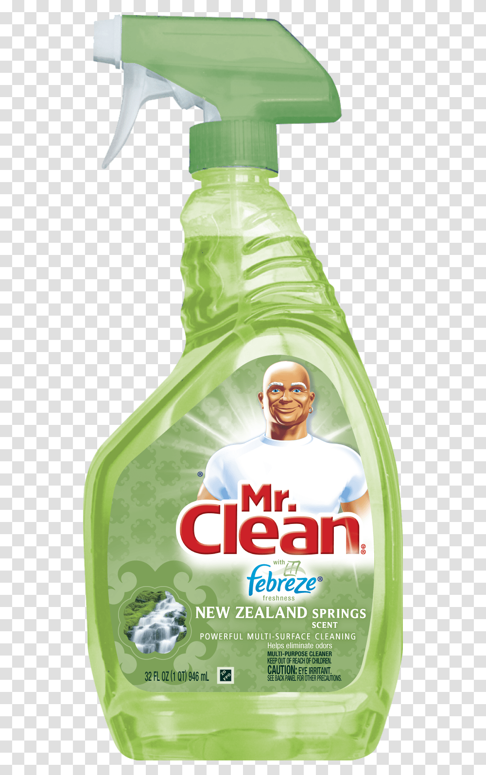 I Donquott Know About All Of You But With Spring In The Mr Clean Stain Remover, Person, Green, Bottle Transparent Png