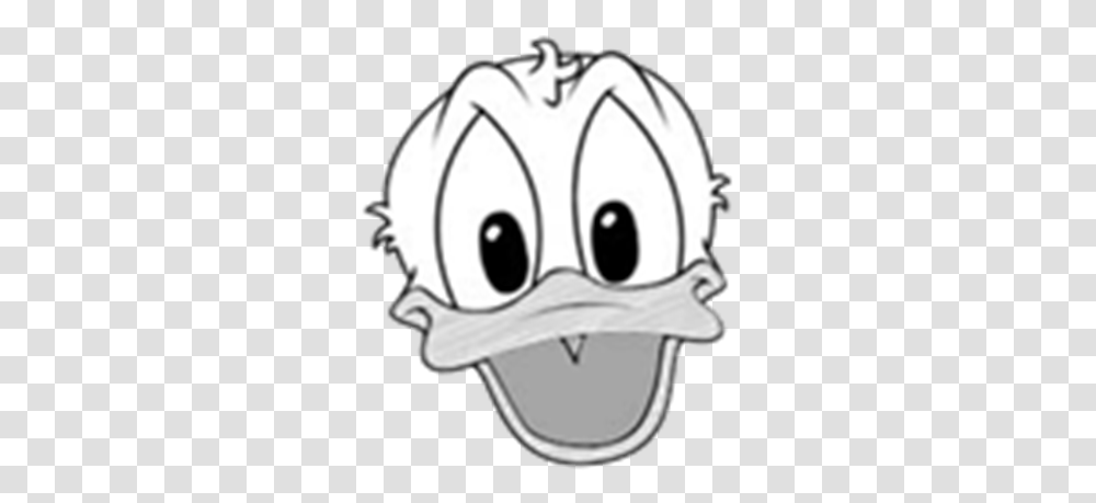 I Drawed Donald Duck Roblox Draw Donald Duck Face, Helmet, Bird, Animal, Drawing Transparent Png