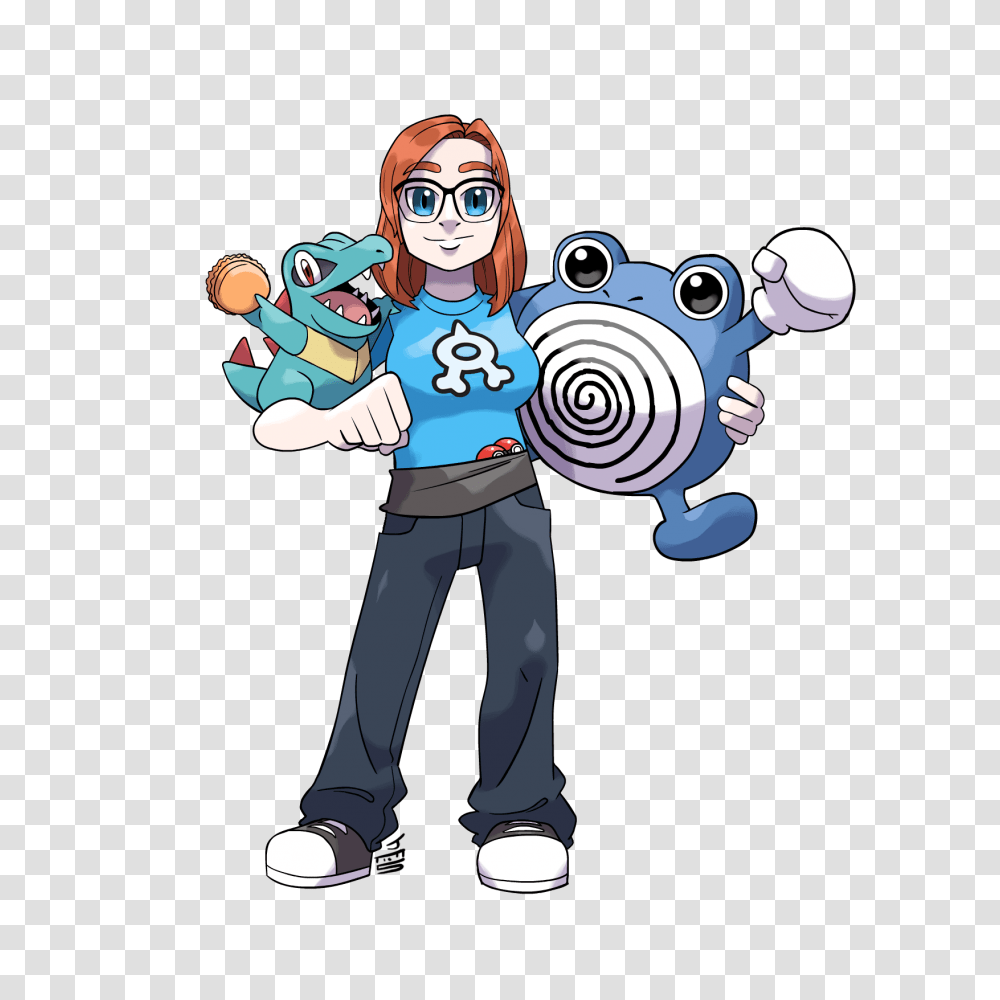 I Drew A Pokemon Trainer W Totodile And Polywhirl Pokemon, Person, Poster, Advertisement, Performer Transparent Png