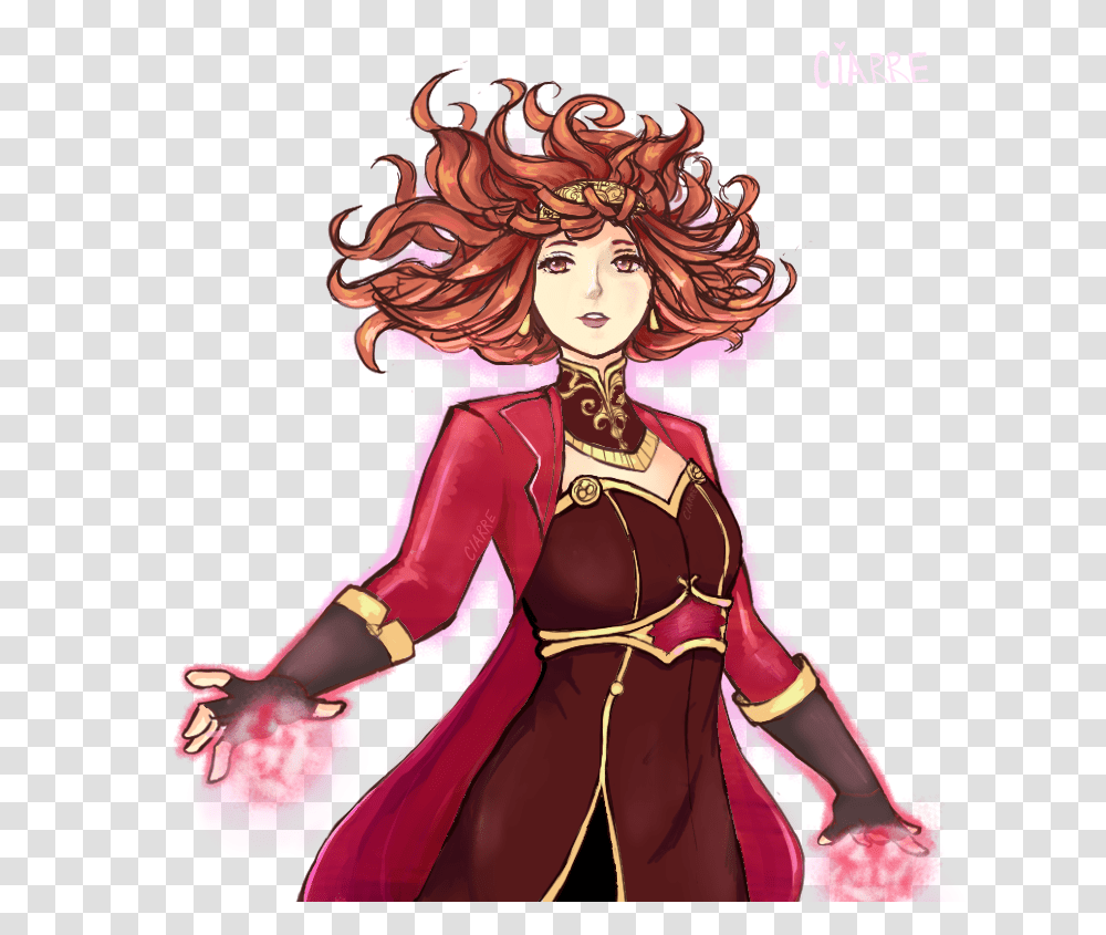 I Drew Celica As The Scarlet Witch Fireemblemheroes, Comics, Book, Manga, Person Transparent Png