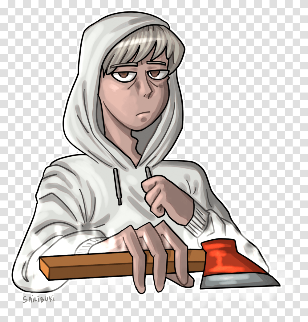 I Drew Isaac Cartoon, Person, Hood, Female Transparent Png