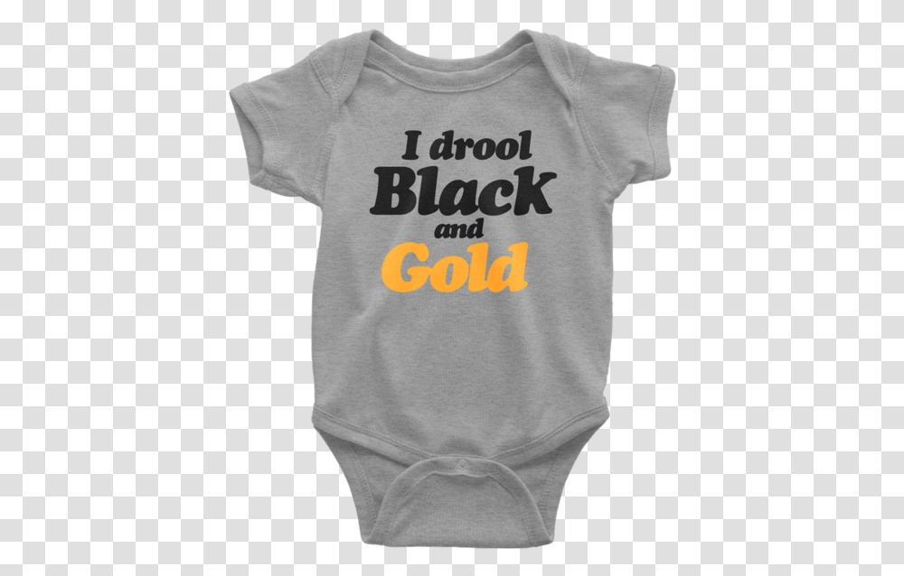 I Drool Black And Gold Onesie Solid, Clothing, Apparel, T-Shirt, Sweatshirt Transparent Png