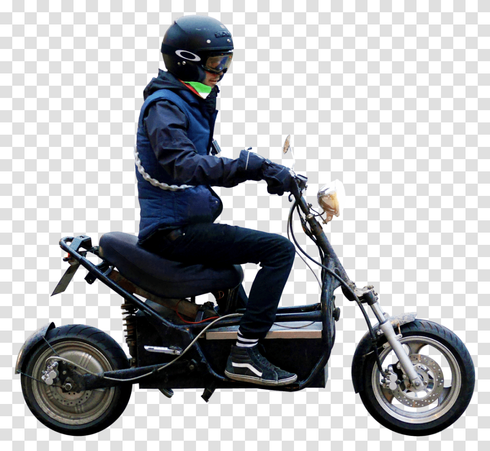 I Electric Scooter People Scooter, Crash Helmet, Apparel, Person Transparent Png