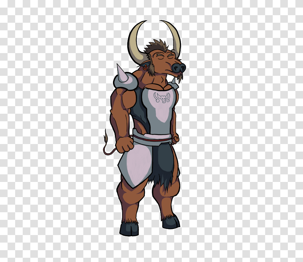 I Finished My Drawing Of My Dampd Character Thaben The Minotaur, Person, Costume, Mammal, Animal Transparent Png