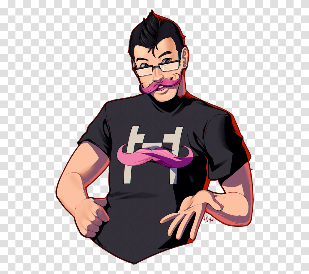 I Finished Uwu Markiplier One Of My Favorite, Person, Hand, Face Transparent Png