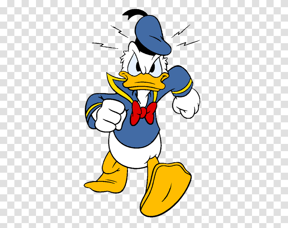 I Got Tagged By Pizzawolf20 To Come Up With Three Angry Donald Duck Cartoon, Hand, Fist, Bird, Animal Transparent Png