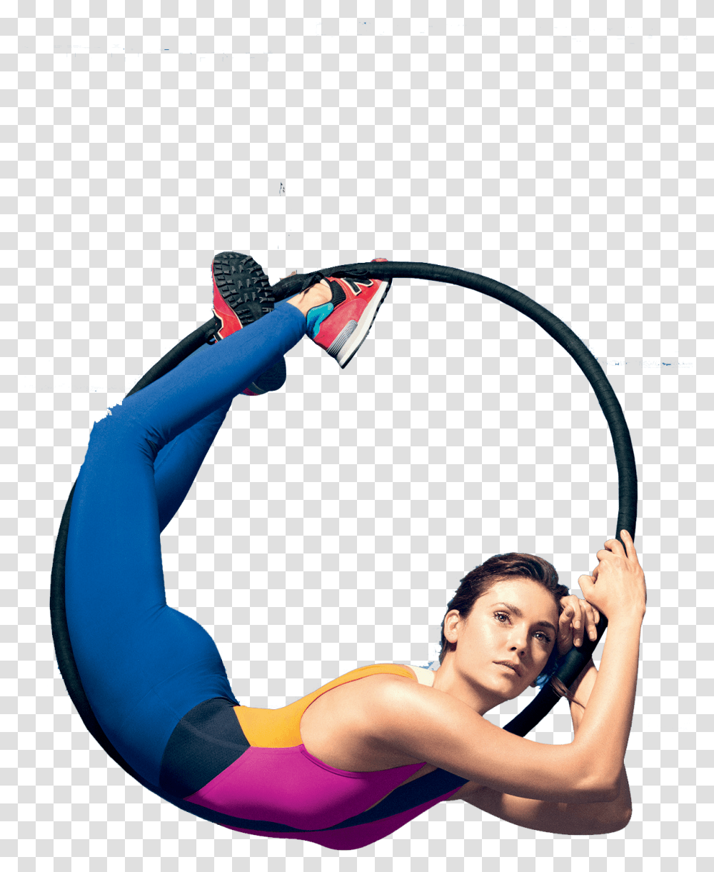 I Have A Cutout Ribbon Rhythmic Gymnastics Full Size Nina Dobrev A Gymnast, Person, Human, Acrobatic, Athlete Transparent Png