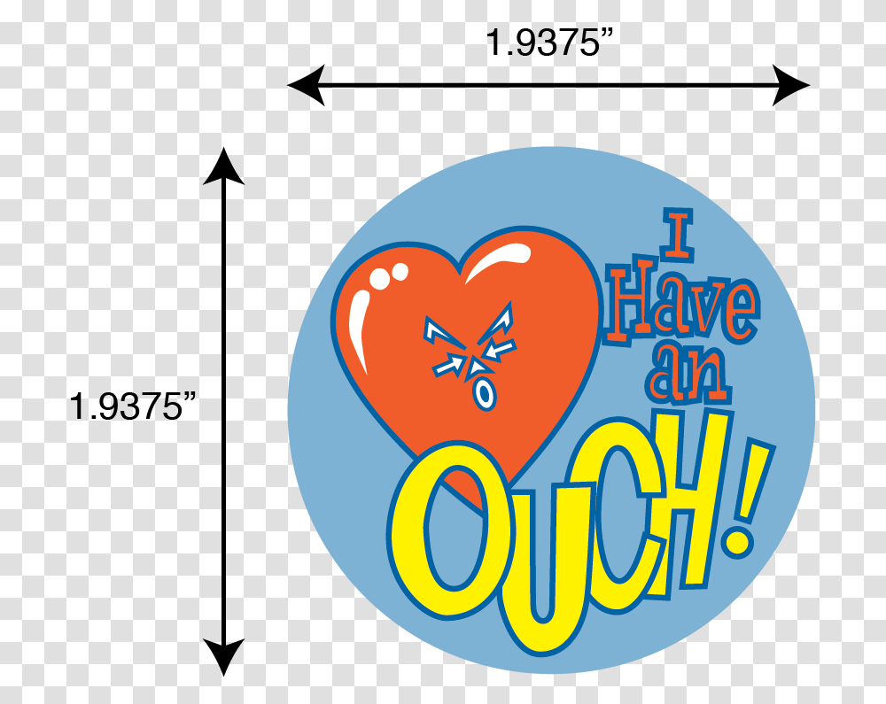 I Have An Ouch Hnh Qoobee Xm, Label, Text, Food, Sticker Transparent Png