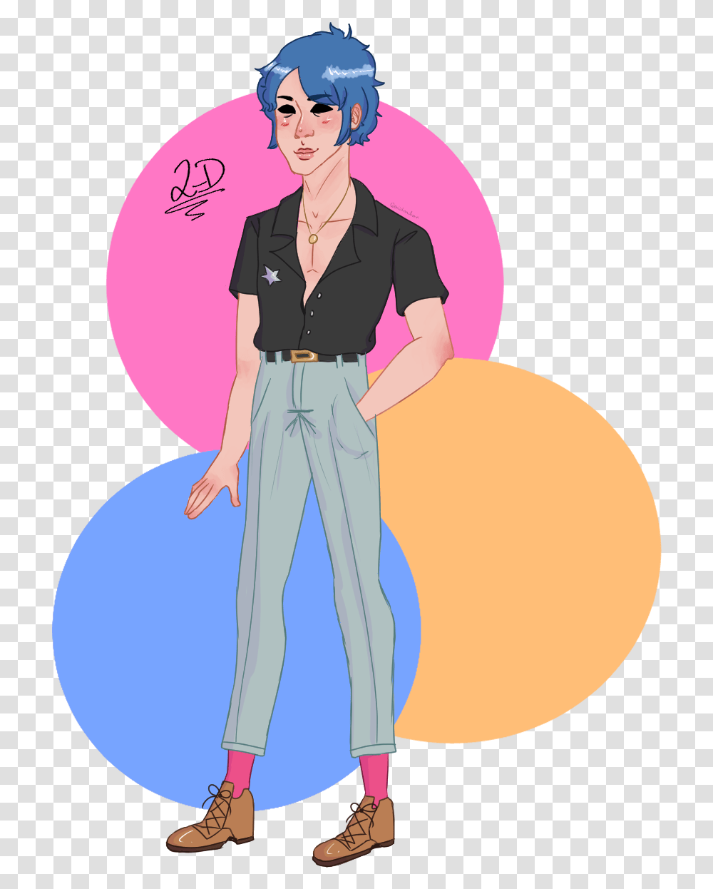 I Havent Drawn Gorillaz Fanart For A While Soooo Heres Cartoon, Pants, Person, Female Transparent Png
