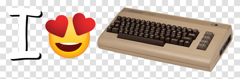 I Heart Commodore 64 Smiley, Computer, Electronics, Computer Keyboard, Computer Hardware Transparent Png