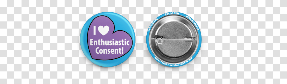 I Heart Enthusiastic Consent 15 Button Solid, Lens Cap Transparent Png