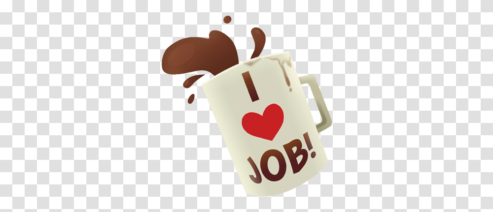 I Heart Job Coffee Mug Love Job Job Simulator, Cup, Coffee Cup Transparent Png