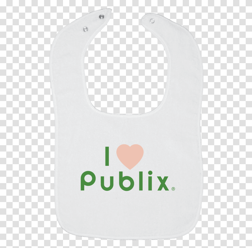 I Heart Publix Bib Solid Transparent Png