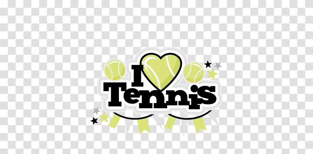 I Heart Tennis Title Scrapbook Cute Clipart, Label Transparent Png