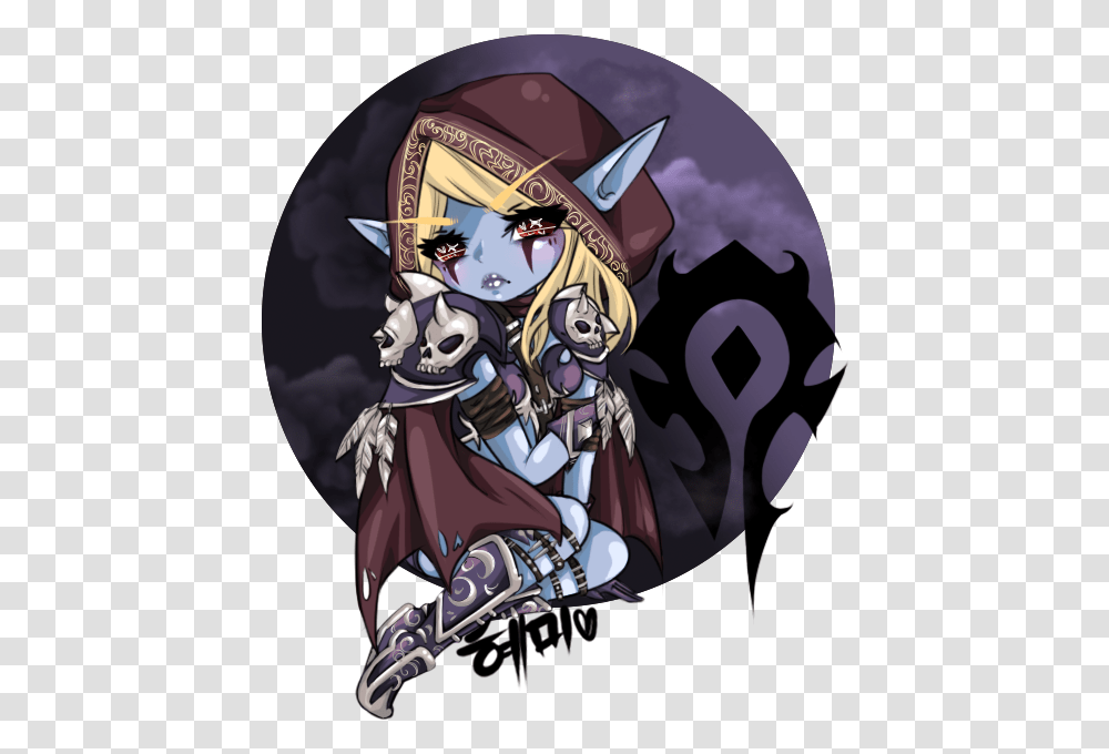 I Hope You Guys Like My Drawing Of Sylvanas World Of Warcraft Cute, Comics, Book, Helmet, Clothing Transparent Png