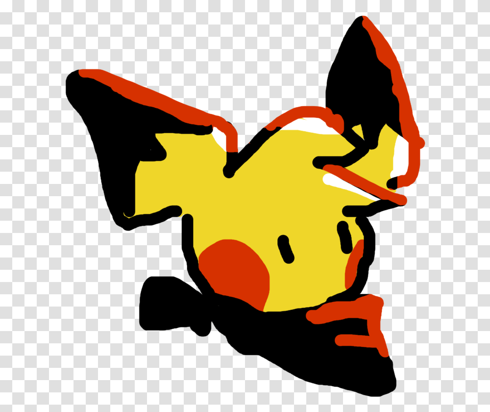 I Hurt My Drawing Hand So Have This Pichu I Drew On, Fire, Silhouette Transparent Png