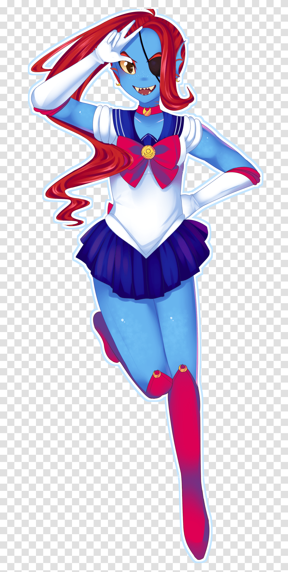 I Like To Imagine Alphys And Undyne Immediately Attended Undertale Sailor Moon, Graphics, Art, Person, Costume Transparent Png