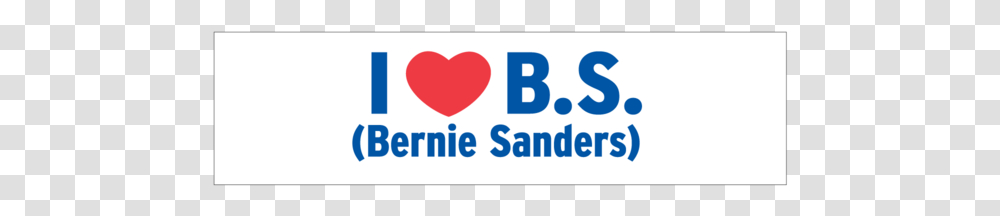 I Love Bernie Sanders Bumper Sticker Air Cooled Engine, Logo, Label Transparent Png