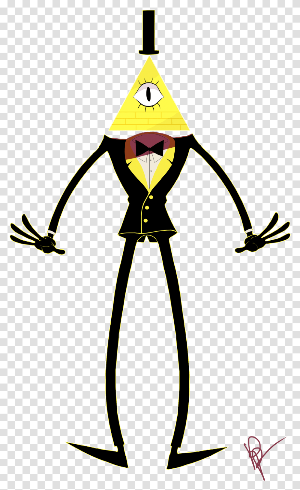 I Love Bill Cipher The Evil Sentient Dorito Chip Object Head Bill Cipher, Apparel, Bow, Coat Transparent Png