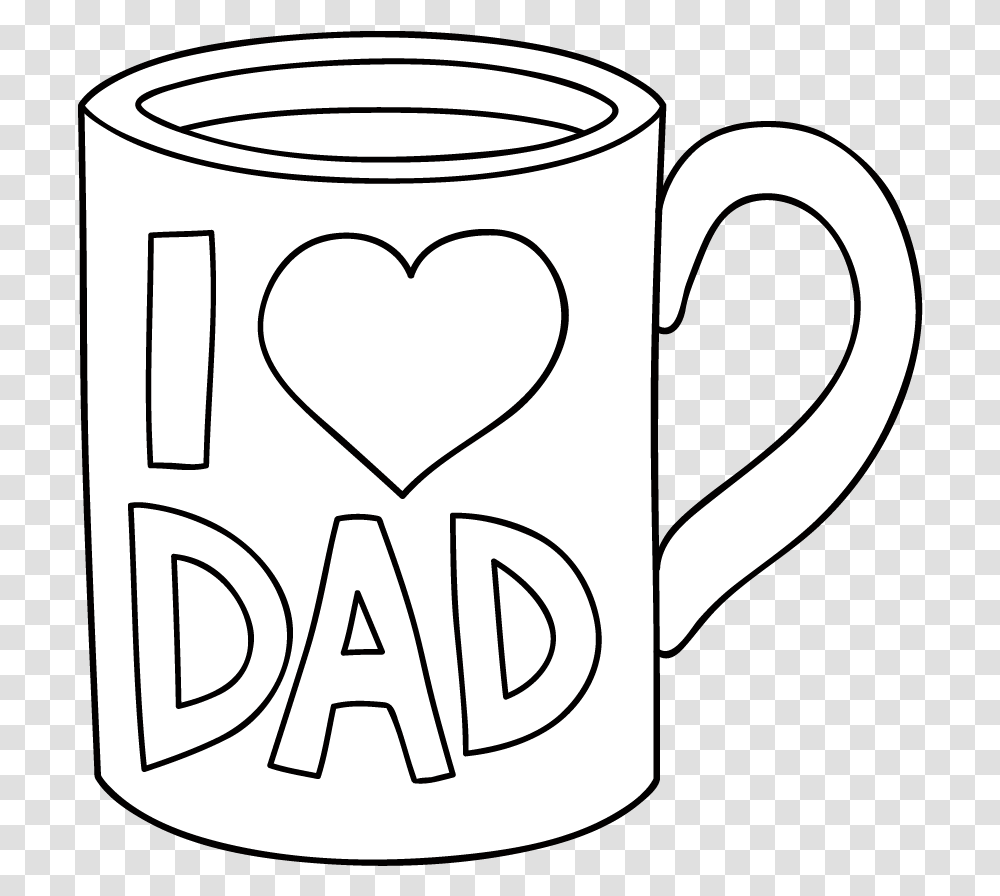 I Love Dad Digi Stamp Mug, Coffee Cup, Glass, Stein, Jug Transparent Png