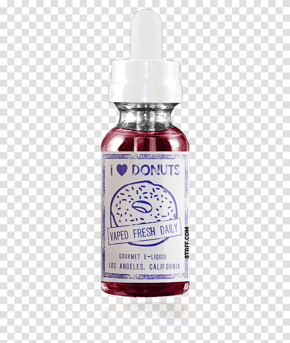 I Love Donuts By Mad Hatter Juice Cosmetics, Bottle, Liquor, Alcohol, Beverage Transparent Png