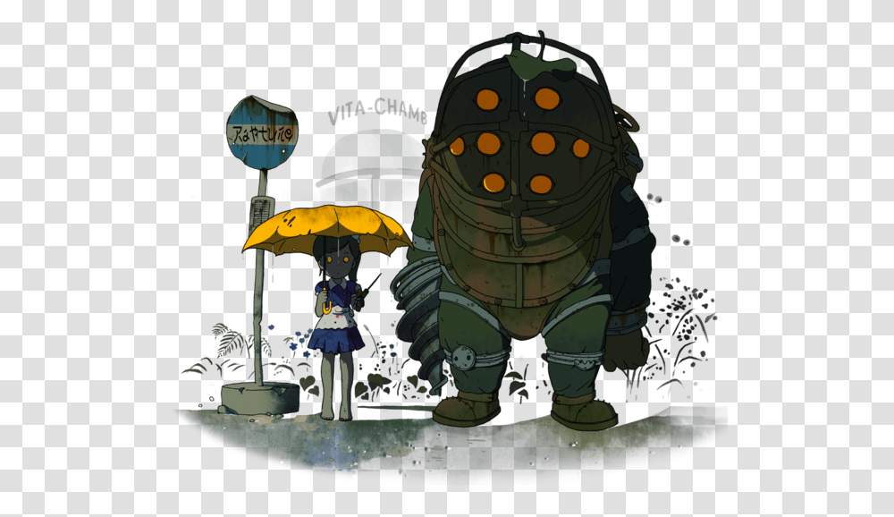 I Love How This Is Copied Off Of Something Else Comment If Little Sister And Big Daddy Shock, Toy, Person, Figurine, Clothing Transparent Png