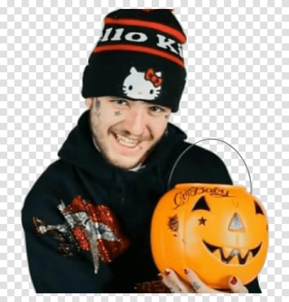 I Love Lil Peep So Much So I Made This Cute Lil Peep And Peepkin, Person, Plant, Face Transparent Png