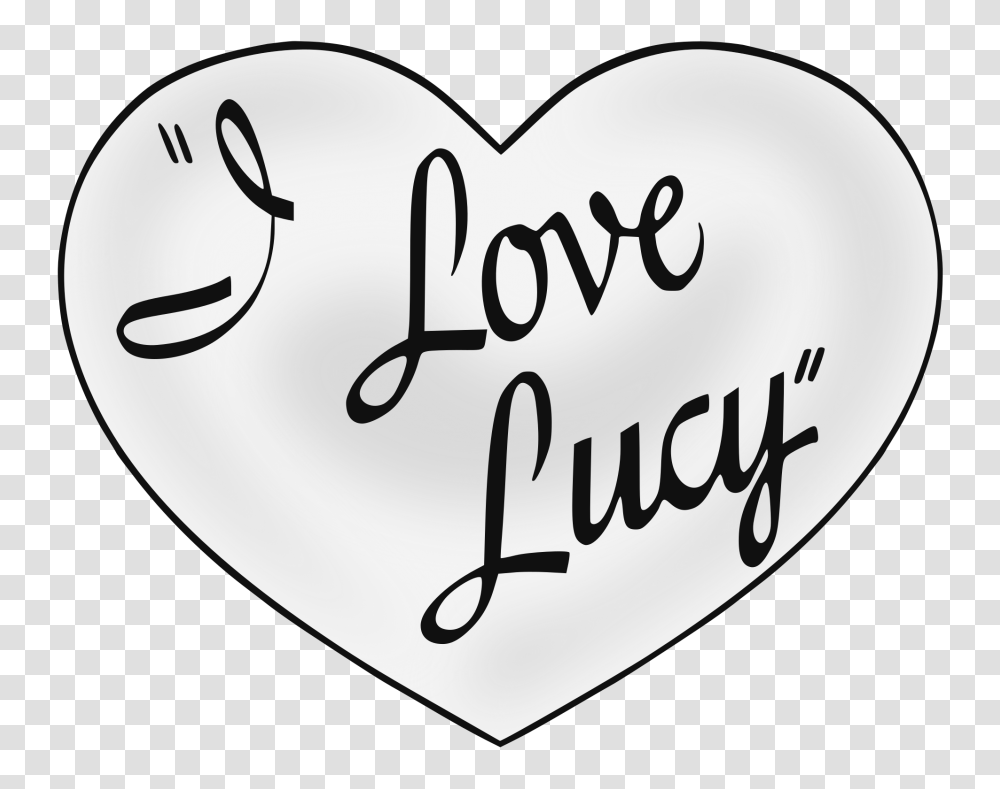 I Love Lucy Title, Label, Handwriting, Heart Transparent Png