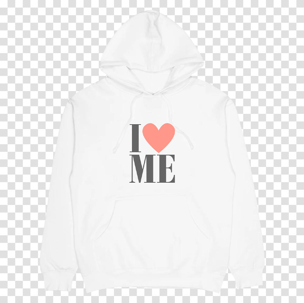 I Love Me White Hoodie Hooded, Clothing, Apparel, Sweatshirt, Sweater Transparent Png