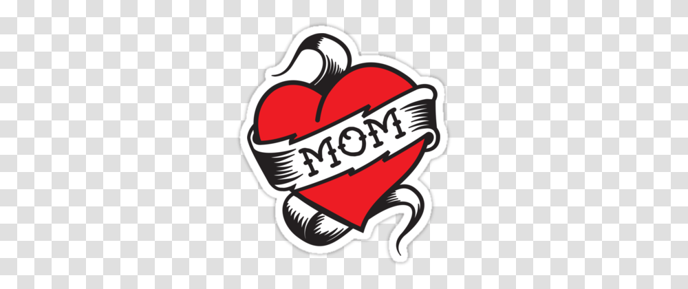 I Love Mom Heart Tattoo, Label, Dynamite, Plant Transparent Png