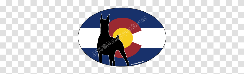 I Love My Colorado Doberman Sticker Oval - Bosley's Goods, Mammal, Animal, Horse, Armor Transparent Png