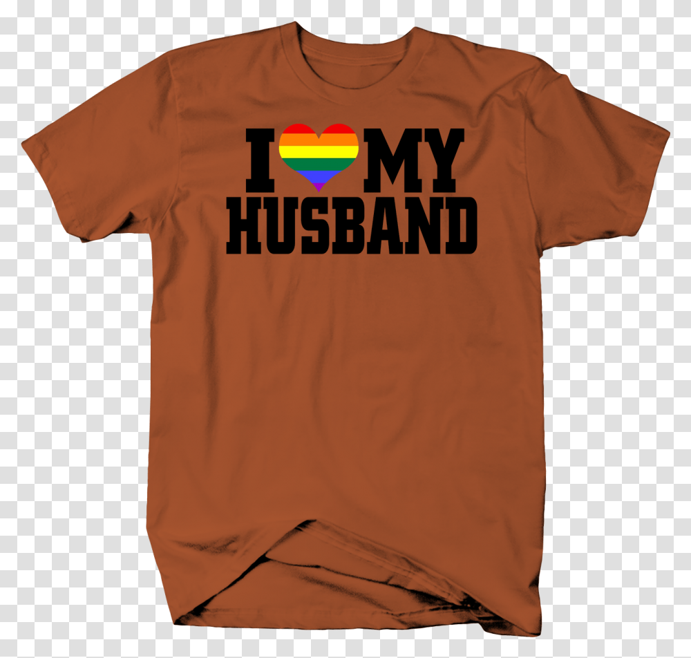 I Love My Husband Rainbow Heart Gay Pride Lgbtq Community, Apparel, T-Shirt Transparent Png