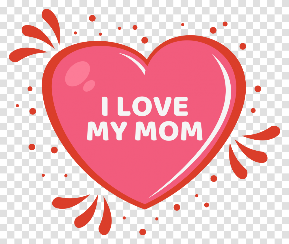 I Love My Mom Mother, Heart, Interior Design, Indoors, Cushion Transparent Png