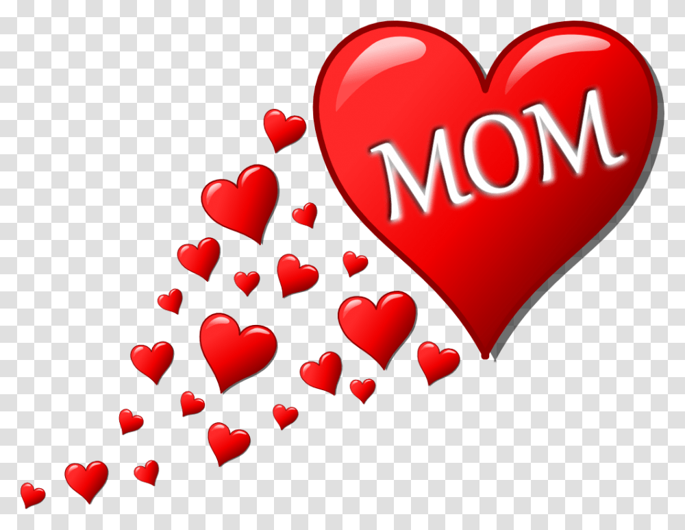 I Love My Mommy Clipart, Heart Transparent Png