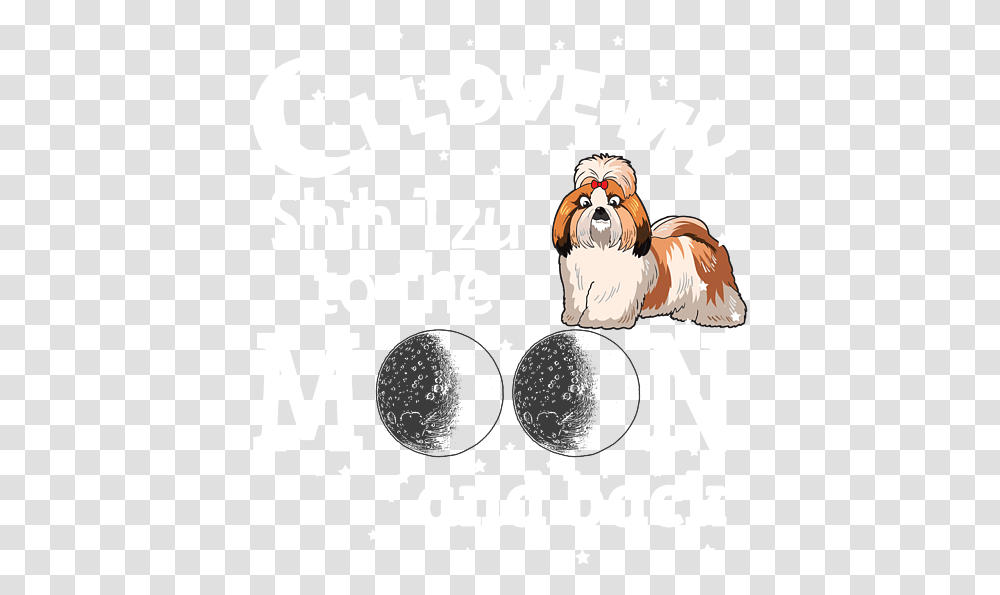 I Love My Shih Tzu To The Moon And Back Dot, Advertisement, Poster, Flyer, Paper Transparent Png