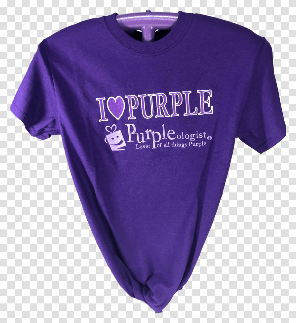 I Love Purple Logo Shirt Unisex, Clothing, Apparel, Sleeve, T-Shirt Transparent Png