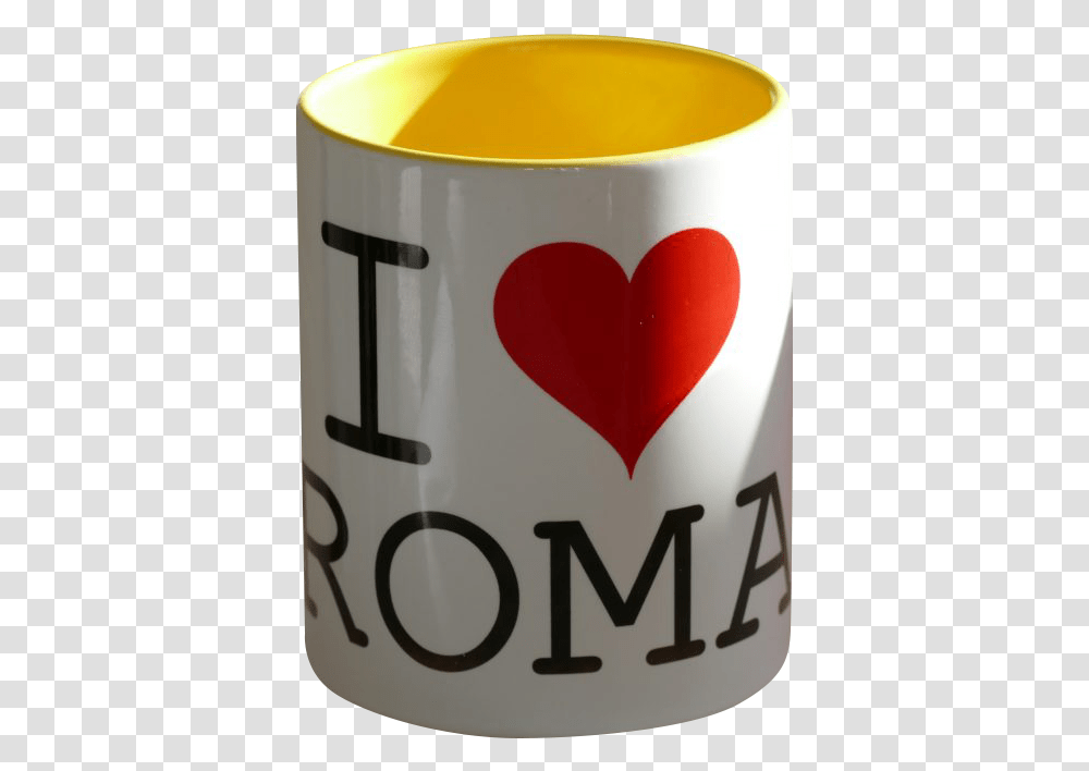 I Love Roma Mug Background Heart, Beverage, Tin, Label, Text Transparent Png