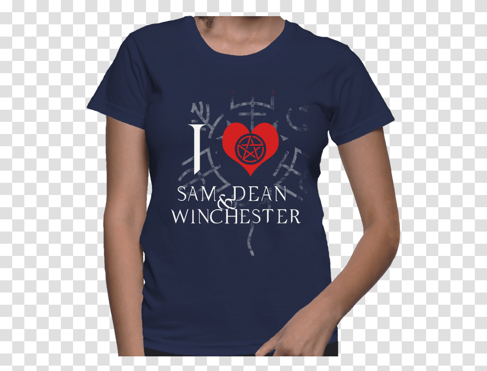 I Love Sam And Dean Winchester Your Superpower Shirt, Clothing, Apparel, T-Shirt, Sleeve Transparent Png