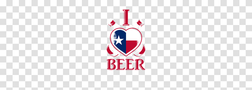 I Love Texan Beer Texas Flag T, Logo, Trademark, Emblem Transparent Png