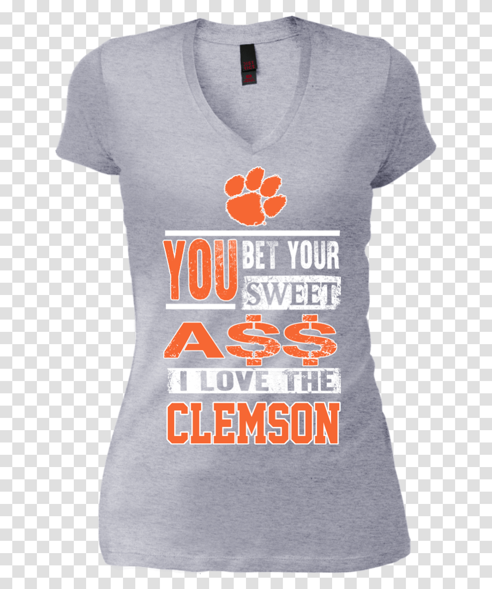I Love The Clemson TigersData Zoom Cdn Active Shirt, Apparel, T-Shirt, Sleeve Transparent Png