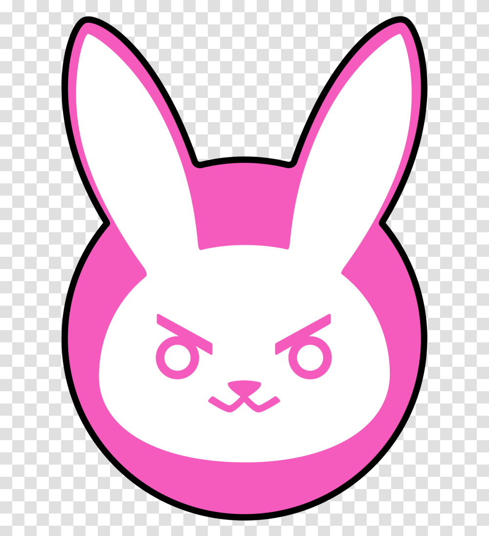 I Love This D Va Bunny Logo So Much Diy, Animal, Mammal, Rodent, Rabbit Transparent Png