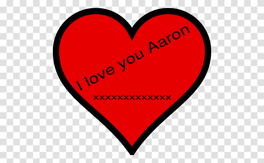 I Love You Aaron Svg Clip Arts Heart Transparent Png