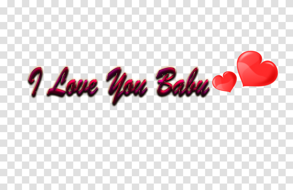 I Love You Babu Red Heart, Logo, Leisure Activities Transparent Png