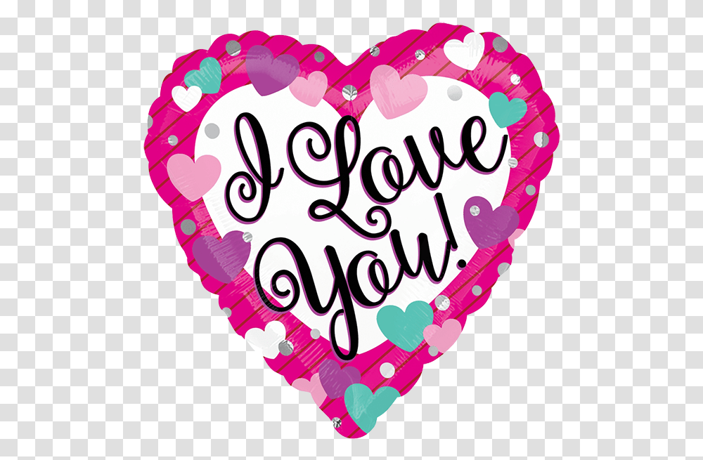 I Love You Balloon Hearts Gif In 2020 Balloons Heart, Text, Word, Birthday Cake, Dessert Transparent Png