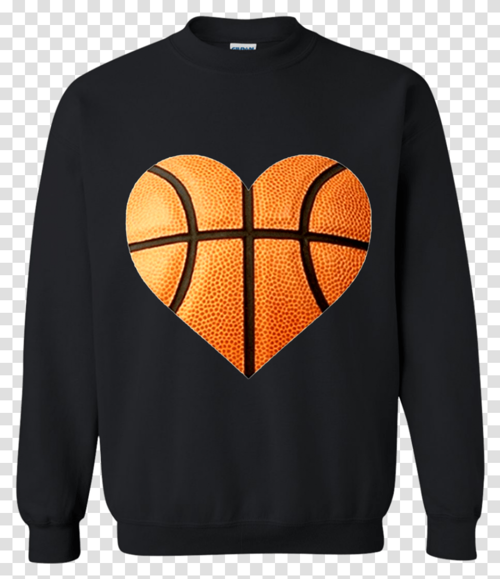 I Love You Basketball Heart Valentinequots Day Emoticon Cheistmas Star Wars, Apparel, Sleeve, Long Sleeve Transparent Png