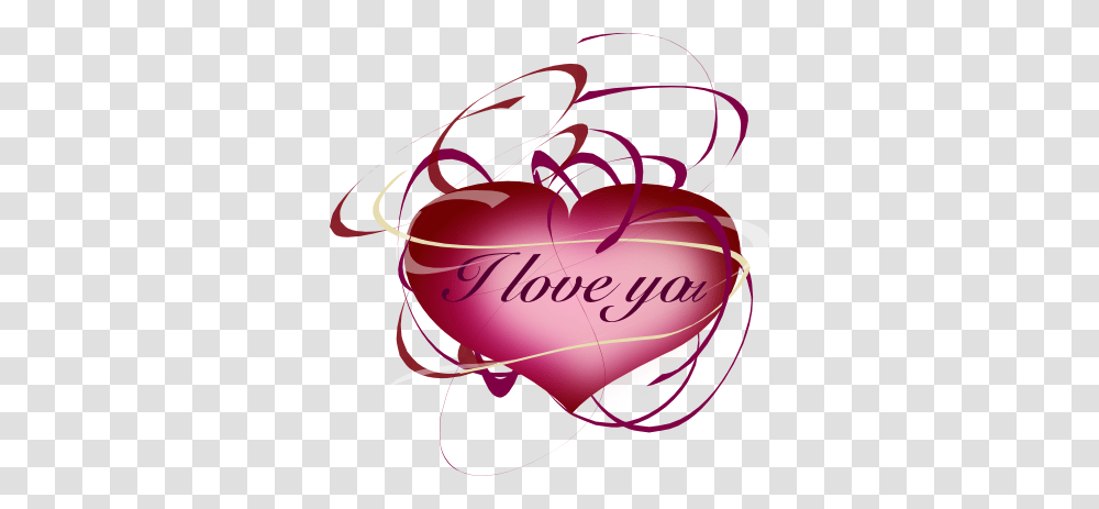 I Love You Clip Art Free Valentine Clipart I Love You Deep Pink, Plant, Fruit, Food, Helmet Transparent Png