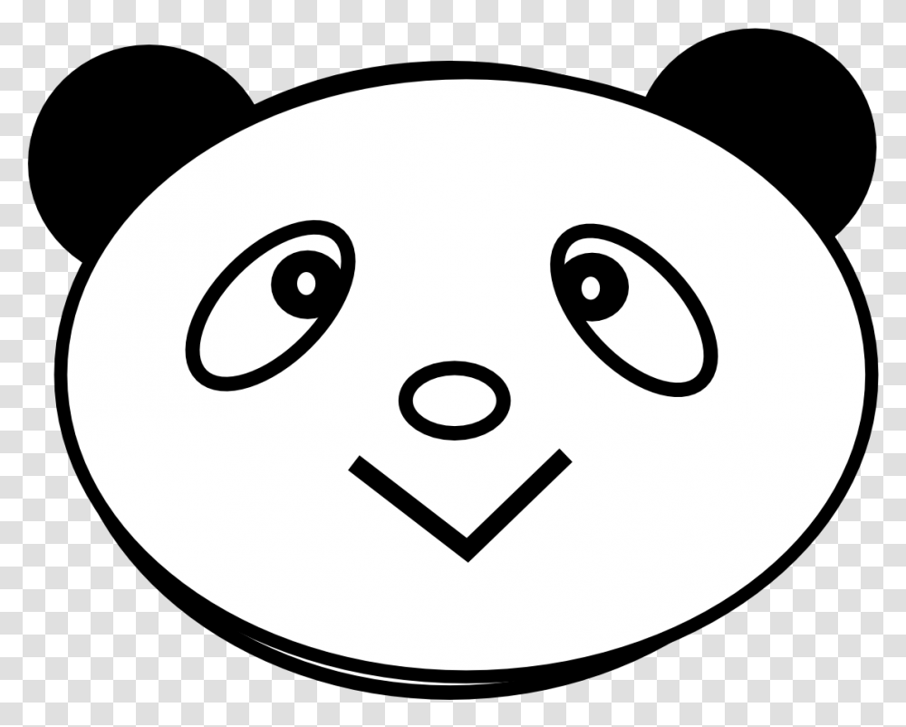 I Love You Clipart Black And White Cartoon Panda Face, Disk, Logo, Trademark Transparent Png