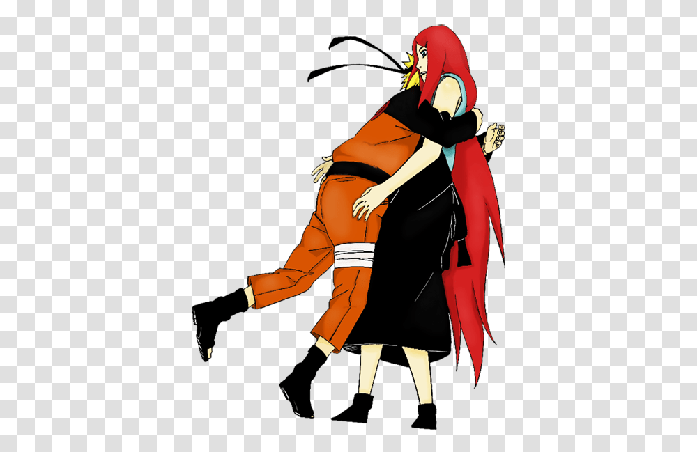 I Love You Mother By Lilclone Riku On De 1134446 Naruto Meet Kushina, Person, Human, Clothing, Apparel Transparent Png